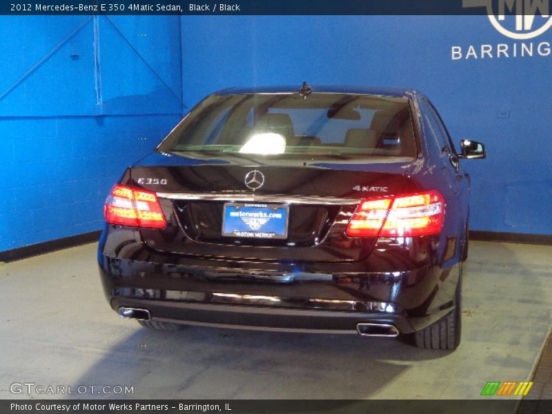 Black / Black 2012 Mercedes-Benz E 350 4Matic Sedan