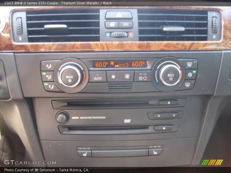 Titanium Silver Metallic / Black 2007 BMW 3 Series 335i Coupe