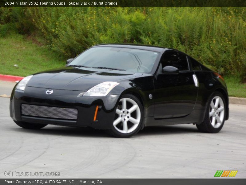 Super Black / Burnt Orange 2004 Nissan 350Z Touring Coupe