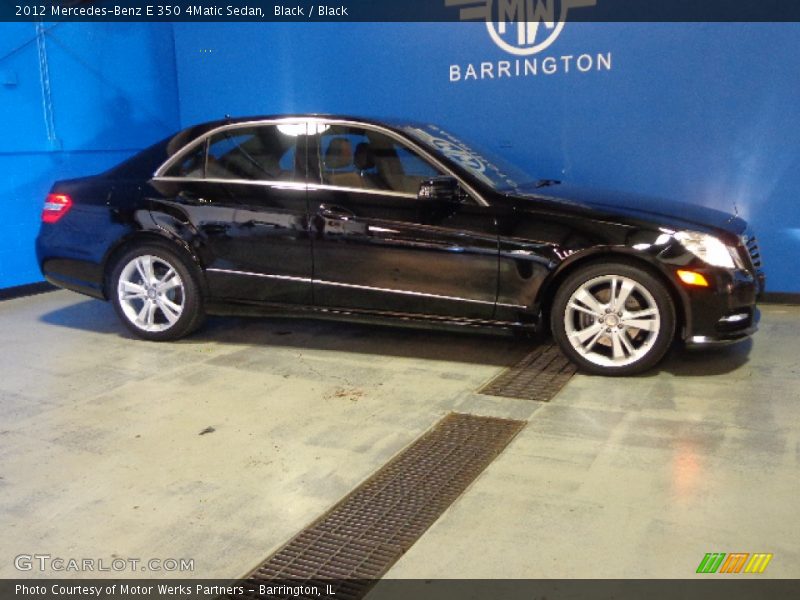 Black / Black 2012 Mercedes-Benz E 350 4Matic Sedan