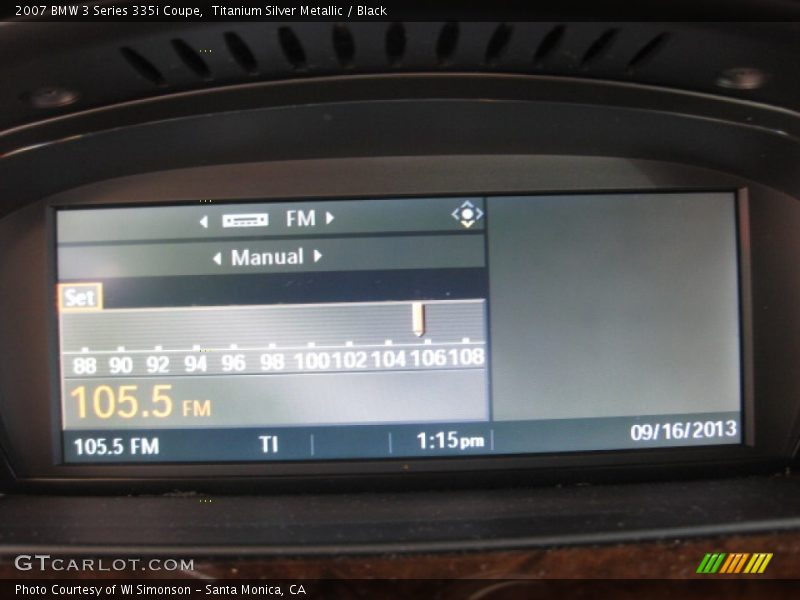 Titanium Silver Metallic / Black 2007 BMW 3 Series 335i Coupe