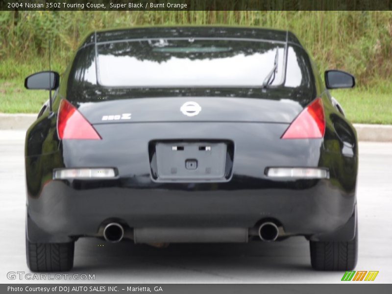 Super Black / Burnt Orange 2004 Nissan 350Z Touring Coupe