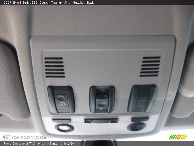 Titanium Silver Metallic / Black 2007 BMW 3 Series 335i Coupe