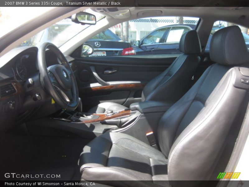 Titanium Silver Metallic / Black 2007 BMW 3 Series 335i Coupe