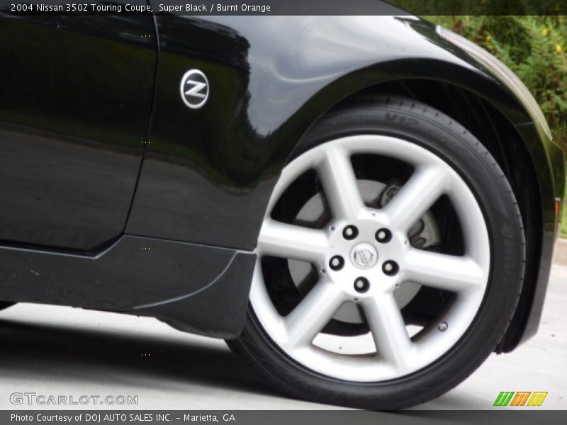 Super Black / Burnt Orange 2004 Nissan 350Z Touring Coupe