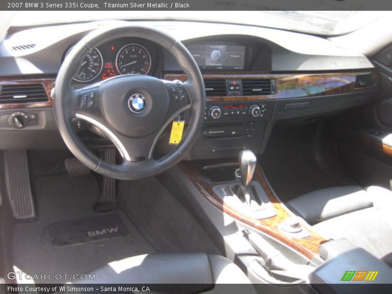 Titanium Silver Metallic / Black 2007 BMW 3 Series 335i Coupe