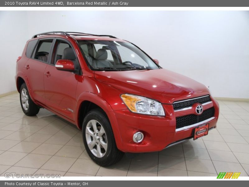 Barcelona Red Metallic / Ash Gray 2010 Toyota RAV4 Limited 4WD
