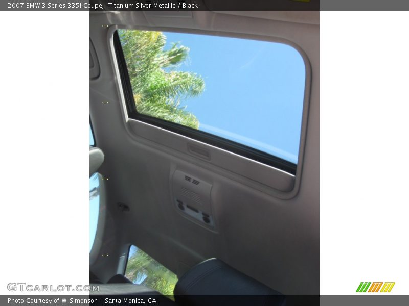 Titanium Silver Metallic / Black 2007 BMW 3 Series 335i Coupe
