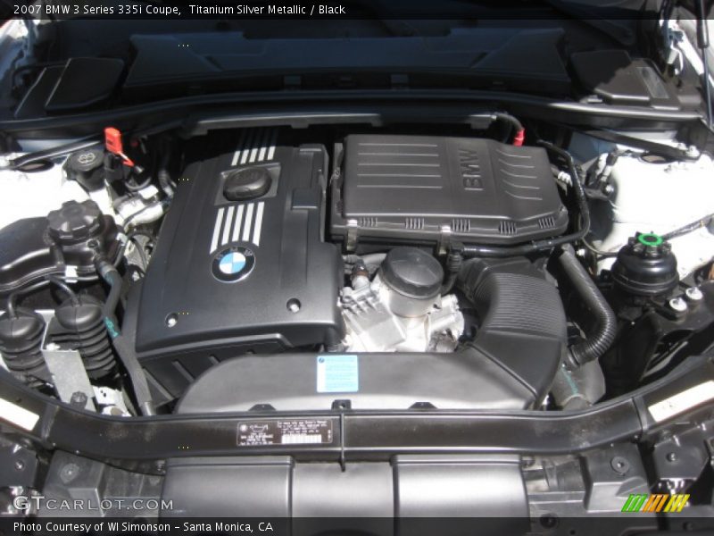 Titanium Silver Metallic / Black 2007 BMW 3 Series 335i Coupe