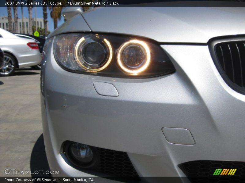 Titanium Silver Metallic / Black 2007 BMW 3 Series 335i Coupe