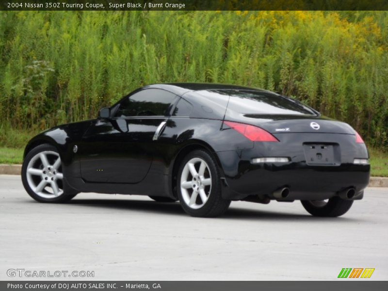 Super Black / Burnt Orange 2004 Nissan 350Z Touring Coupe