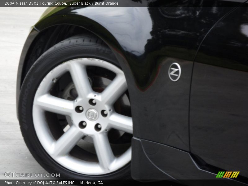 Super Black / Burnt Orange 2004 Nissan 350Z Touring Coupe