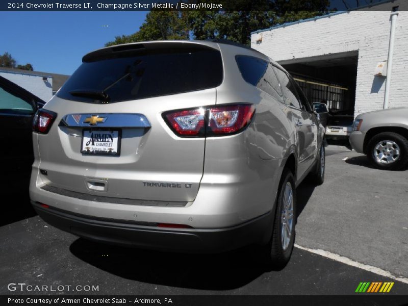 Champagne Silver Metallic / Ebony/Mojave 2014 Chevrolet Traverse LT