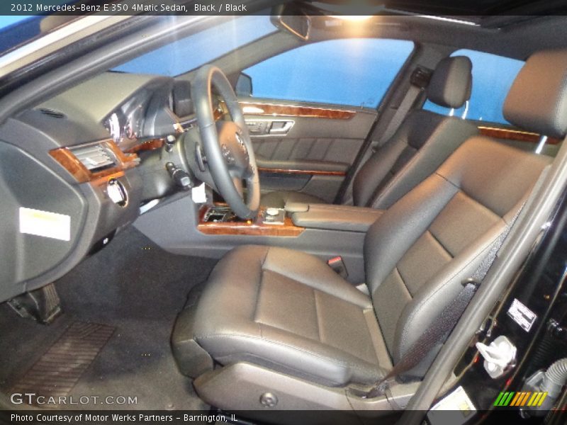 Black / Black 2012 Mercedes-Benz E 350 4Matic Sedan