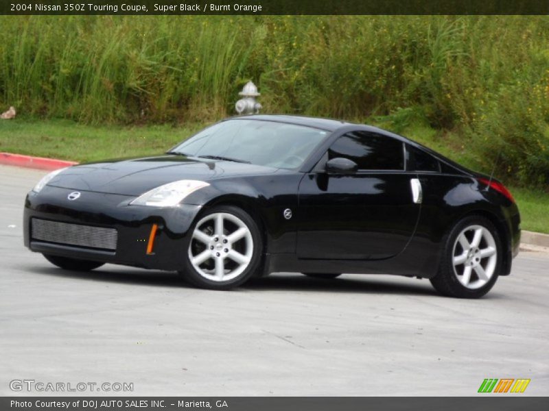 Super Black / Burnt Orange 2004 Nissan 350Z Touring Coupe