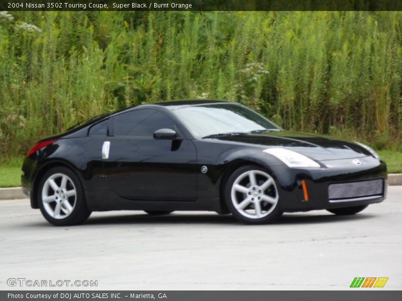 Super Black / Burnt Orange 2004 Nissan 350Z Touring Coupe