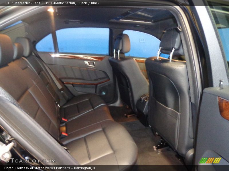 Black / Black 2012 Mercedes-Benz E 350 4Matic Sedan