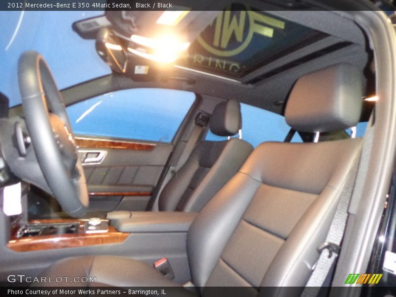 Black / Black 2012 Mercedes-Benz E 350 4Matic Sedan