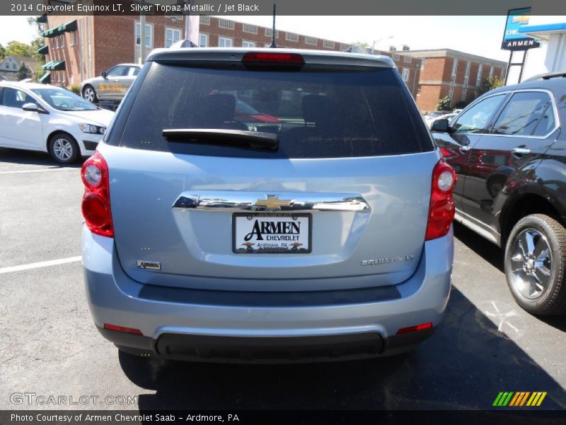 Silver Topaz Metallic / Jet Black 2014 Chevrolet Equinox LT
