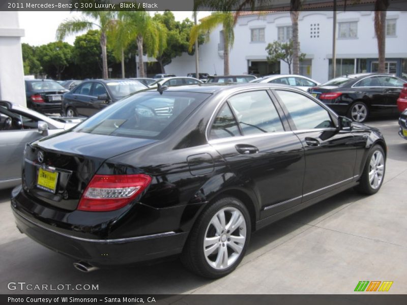 Black / Black 2011 Mercedes-Benz C 300 Luxury