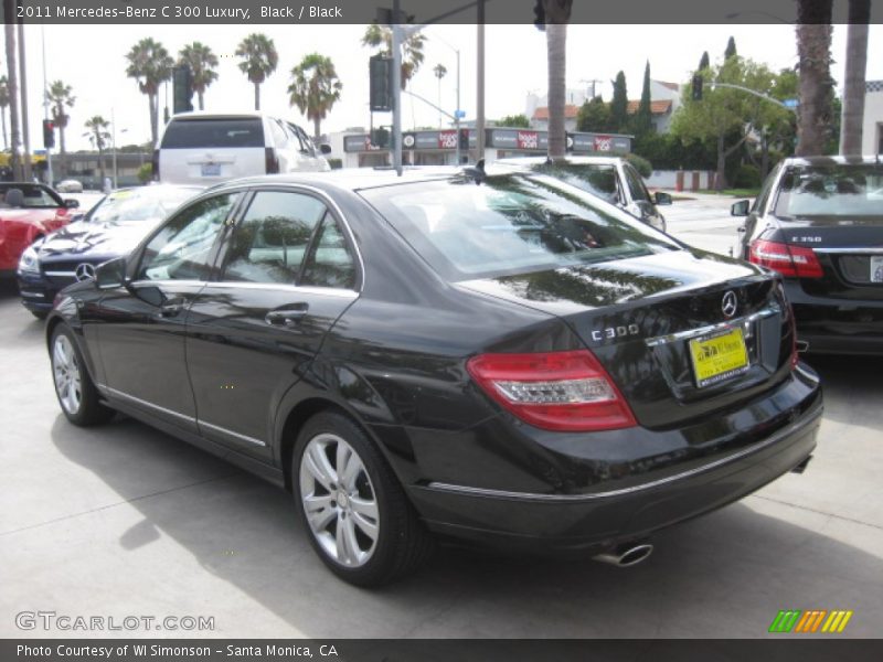 Black / Black 2011 Mercedes-Benz C 300 Luxury