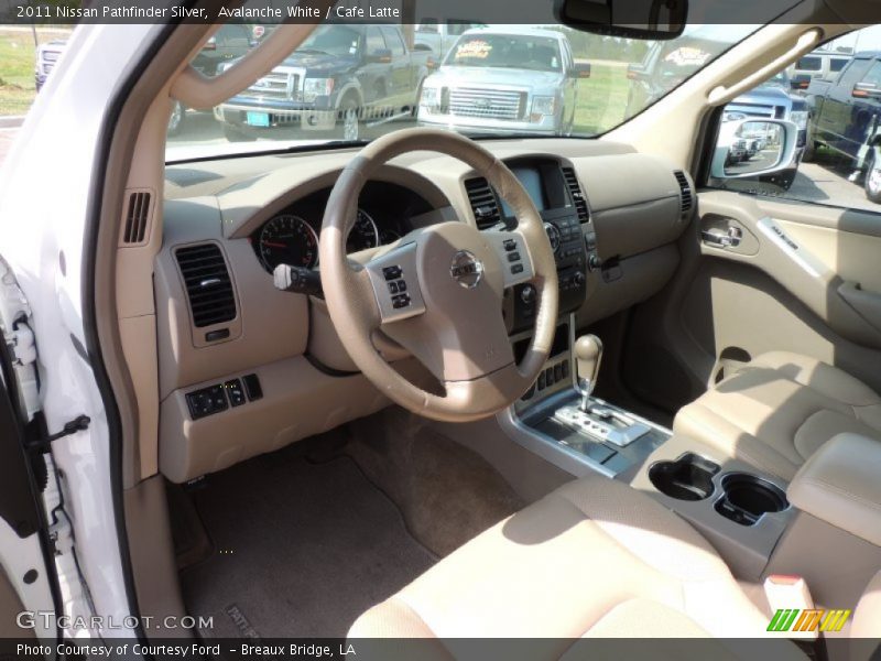 Avalanche White / Cafe Latte 2011 Nissan Pathfinder Silver