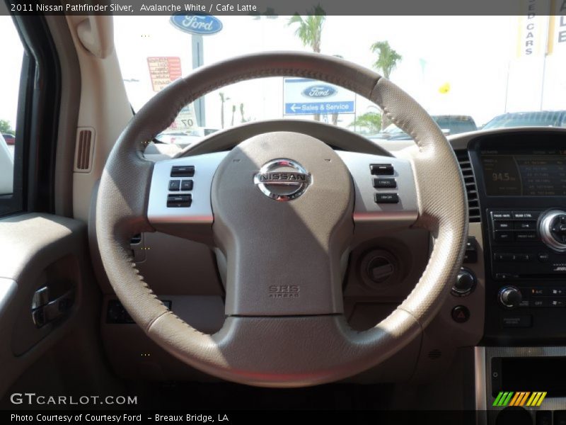 Avalanche White / Cafe Latte 2011 Nissan Pathfinder Silver
