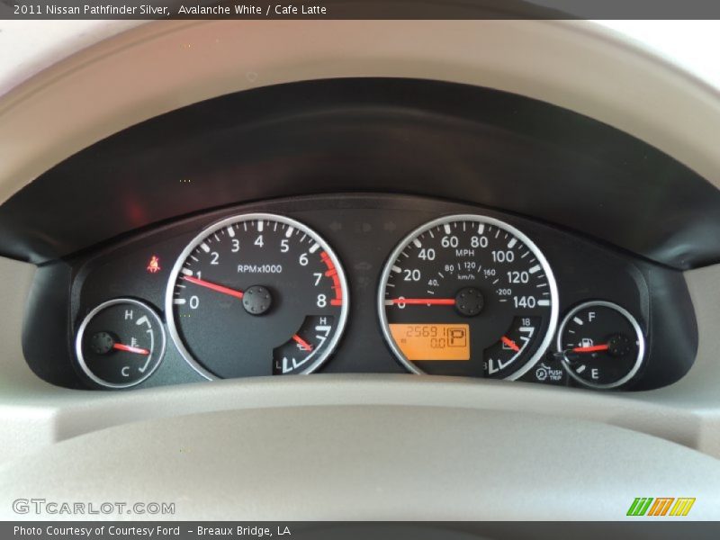 Avalanche White / Cafe Latte 2011 Nissan Pathfinder Silver