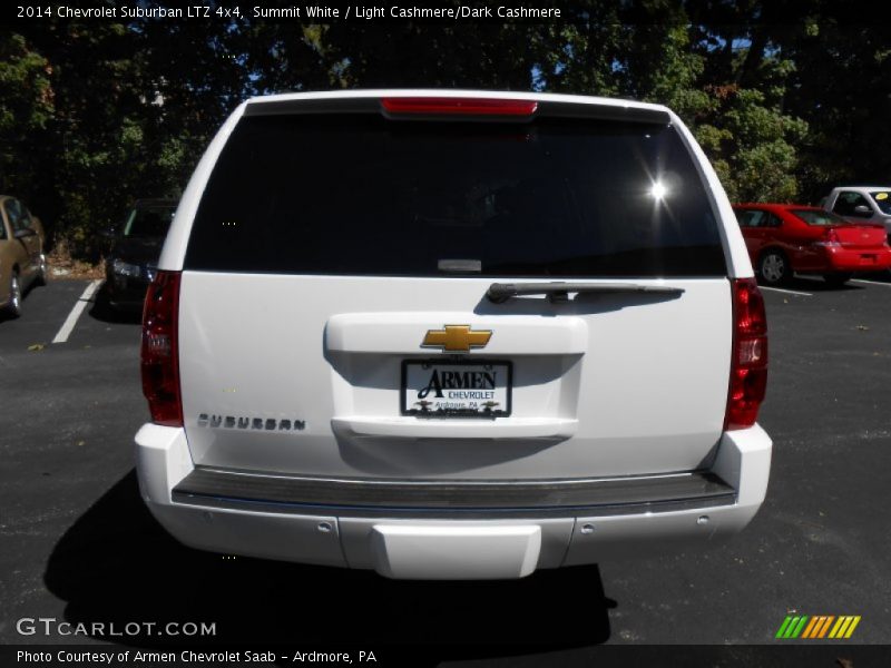 Summit White / Light Cashmere/Dark Cashmere 2014 Chevrolet Suburban LTZ 4x4