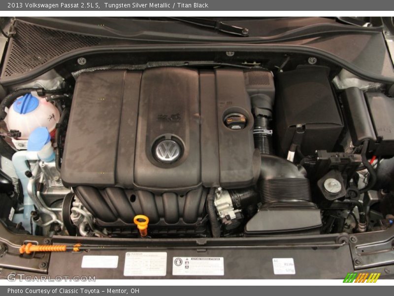 Tungsten Silver Metallic / Titan Black 2013 Volkswagen Passat 2.5L S