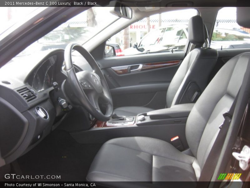 Black / Black 2011 Mercedes-Benz C 300 Luxury