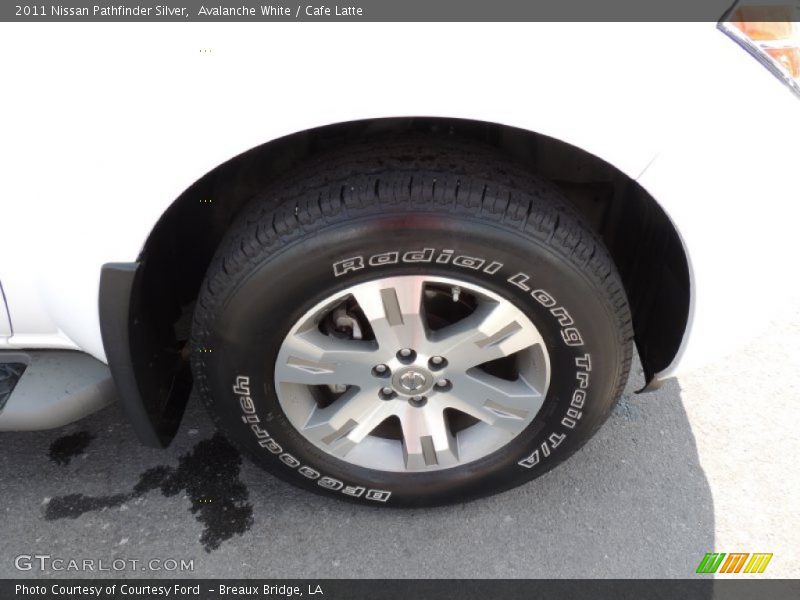 Avalanche White / Cafe Latte 2011 Nissan Pathfinder Silver