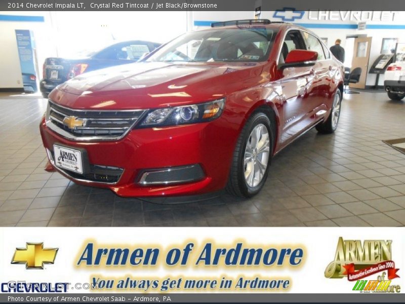 Crystal Red Tintcoat / Jet Black/Brownstone 2014 Chevrolet Impala LT