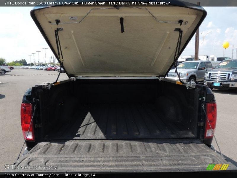 Hunter Green Pearl / Dark Slate Gray/Russet Brown 2011 Dodge Ram 1500 Laramie Crew Cab