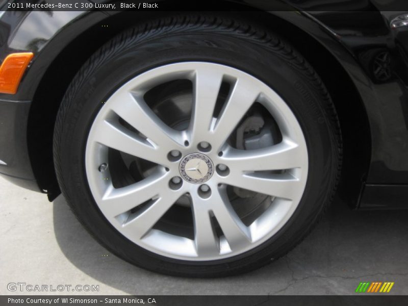 Black / Black 2011 Mercedes-Benz C 300 Luxury