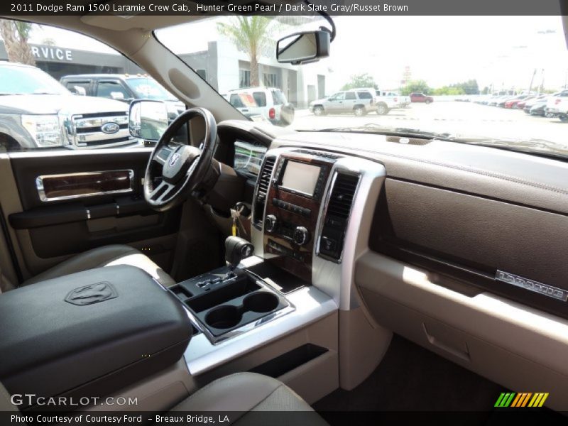 Hunter Green Pearl / Dark Slate Gray/Russet Brown 2011 Dodge Ram 1500 Laramie Crew Cab