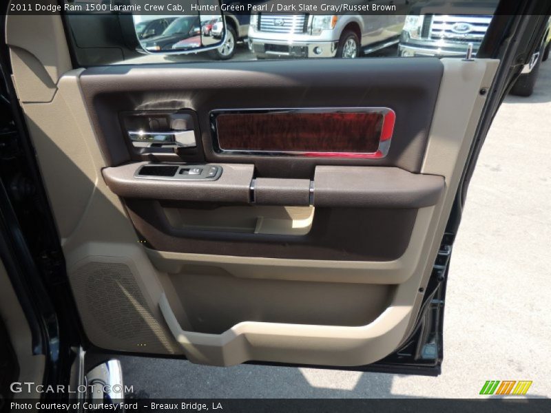 Hunter Green Pearl / Dark Slate Gray/Russet Brown 2011 Dodge Ram 1500 Laramie Crew Cab