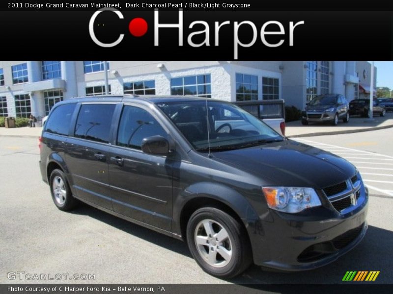 Dark Charcoal Pearl / Black/Light Graystone 2011 Dodge Grand Caravan Mainstreet