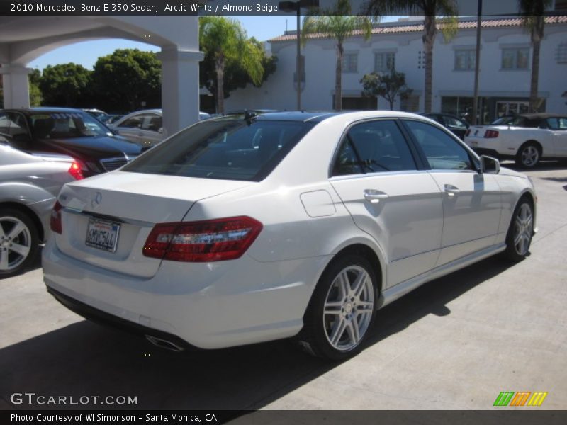 Arctic White / Almond Beige 2010 Mercedes-Benz E 350 Sedan