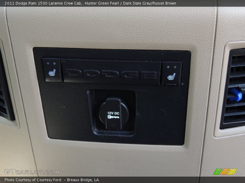 Hunter Green Pearl / Dark Slate Gray/Russet Brown 2011 Dodge Ram 1500 Laramie Crew Cab