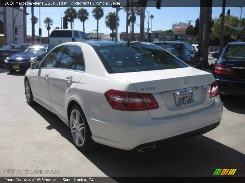 Arctic White / Almond Beige 2010 Mercedes-Benz E 350 Sedan