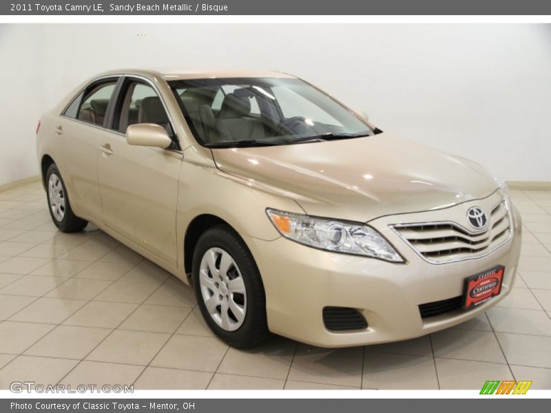 Sandy Beach Metallic / Bisque 2011 Toyota Camry LE