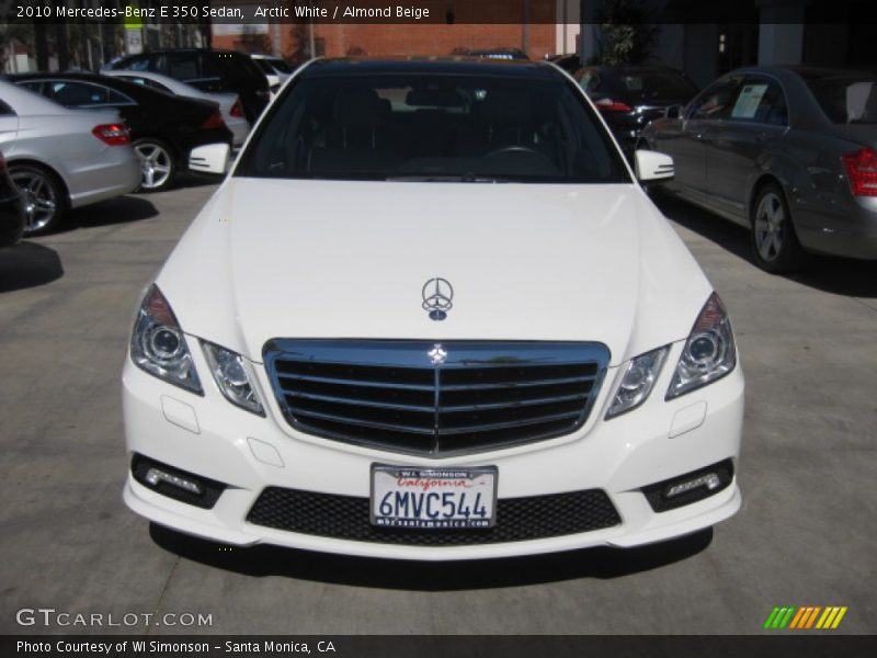 Arctic White / Almond Beige 2010 Mercedes-Benz E 350 Sedan