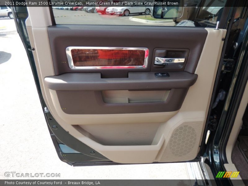 Hunter Green Pearl / Dark Slate Gray/Russet Brown 2011 Dodge Ram 1500 Laramie Crew Cab