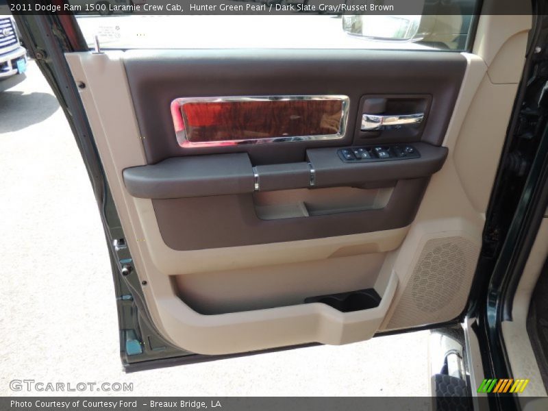 Hunter Green Pearl / Dark Slate Gray/Russet Brown 2011 Dodge Ram 1500 Laramie Crew Cab
