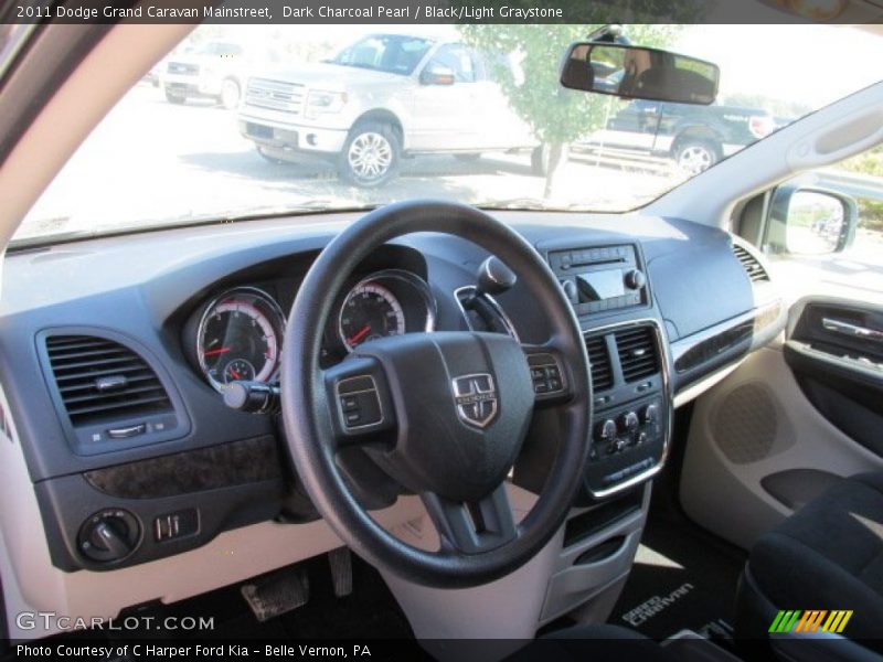 Dark Charcoal Pearl / Black/Light Graystone 2011 Dodge Grand Caravan Mainstreet