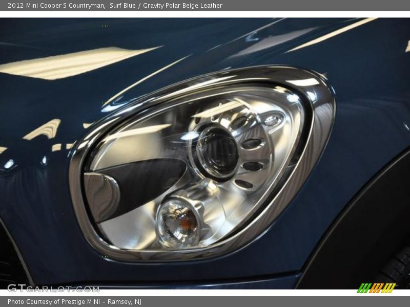 Surf Blue / Gravity Polar Beige Leather 2012 Mini Cooper S Countryman
