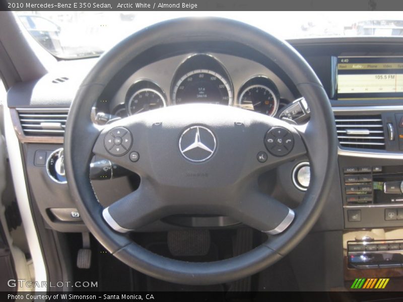 Arctic White / Almond Beige 2010 Mercedes-Benz E 350 Sedan