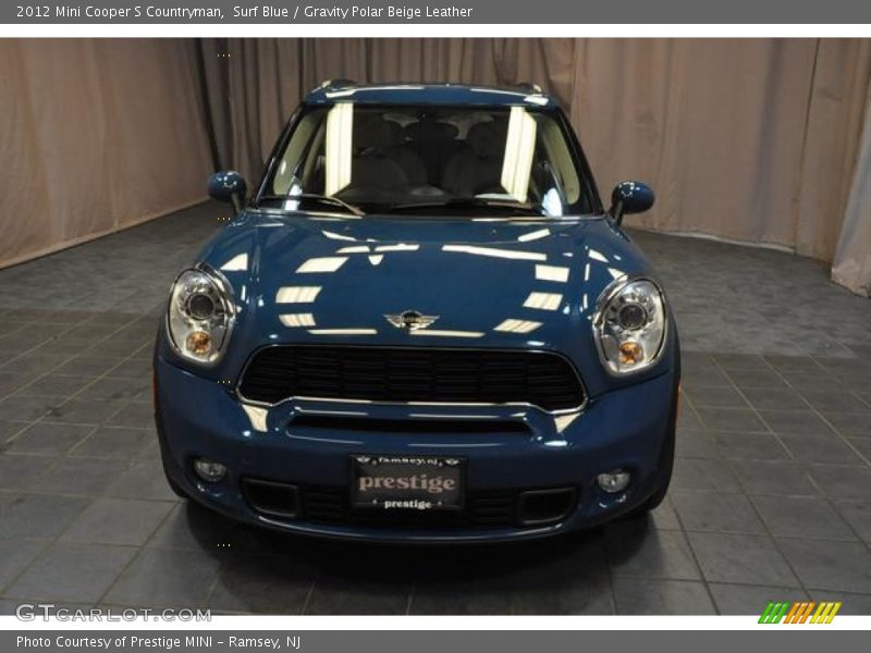 Surf Blue / Gravity Polar Beige Leather 2012 Mini Cooper S Countryman