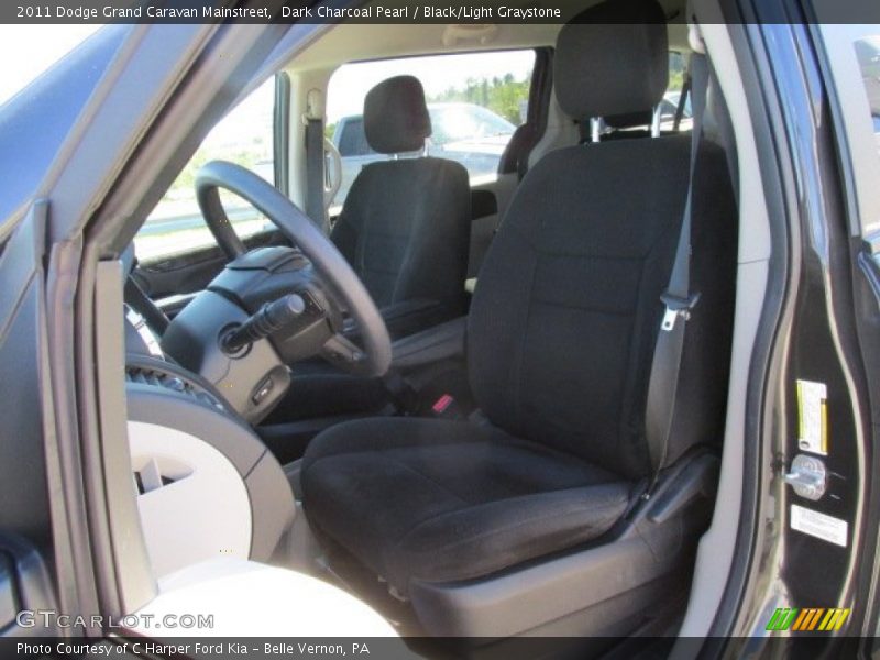 Dark Charcoal Pearl / Black/Light Graystone 2011 Dodge Grand Caravan Mainstreet